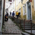 Steep street in Tallinn